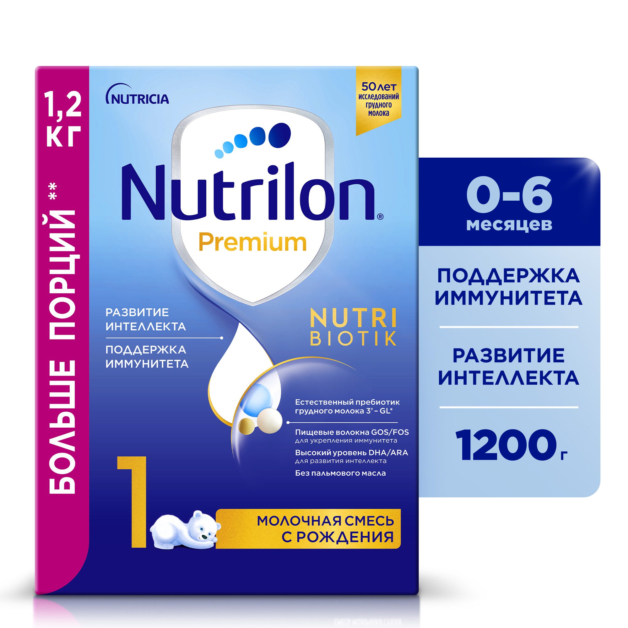 Нутрилон 1 Премиум Нутрибиотик (Nutrilon 1 Premium Nutribiotik) смесь 1200 г от Nutricia – состав, отзывы, инструкция, таблица кормления, где купить
    
        
            
    Rated 5,0 out of 5
    
            5,0
        
        5,0 из 5 звёзд (основано на 3 отзывах)
        
    
( 3 )