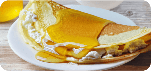 Овсяноблин с творогом и медом